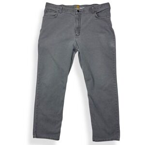 Carhartt‎ Men's Rugged Relaxed Fit Canvas Work Pants 40x32 Gray Outdoors